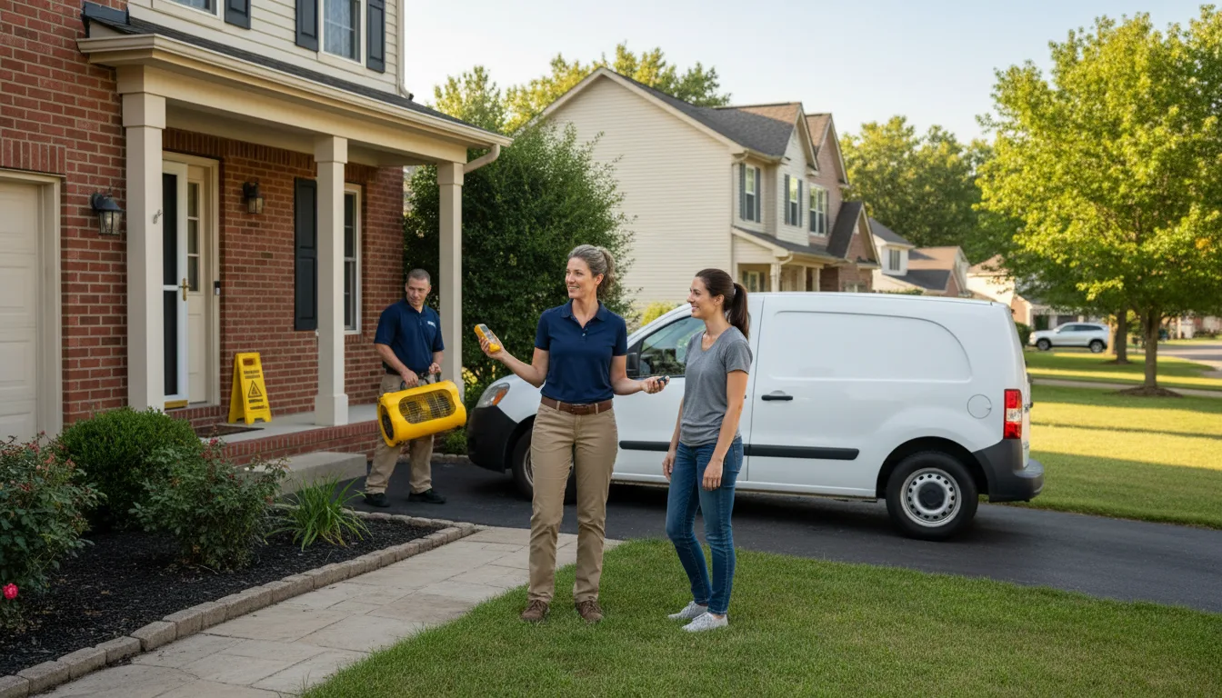 Residential water damage restoration in Caledonia, MS